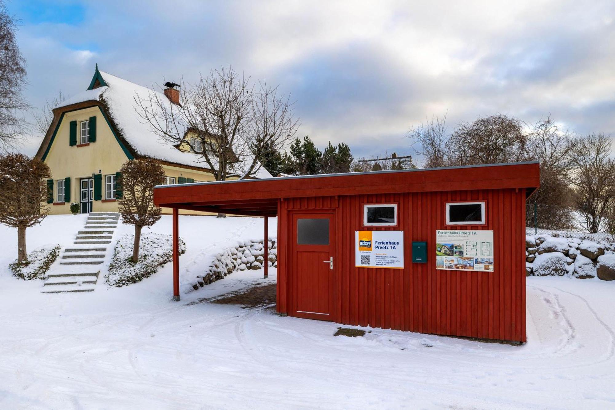 Ferienhaus Preetz 1A - Idylle Unter Reet Burtevitz Eksteriør billede