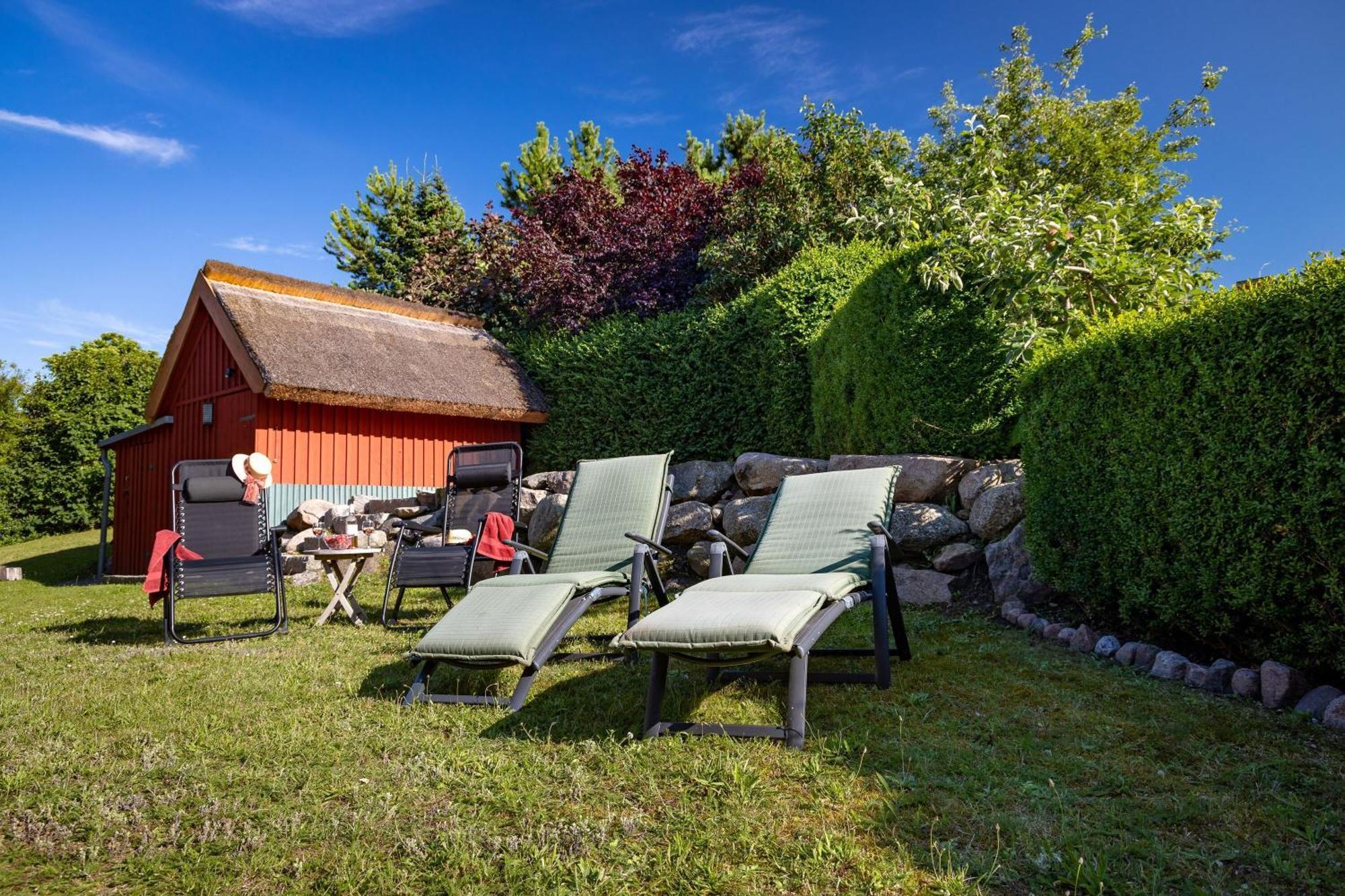 Ferienhaus Preetz 1A - Idylle Unter Reet Burtevitz Eksteriør billede